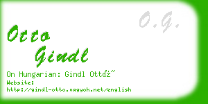 otto gindl business card